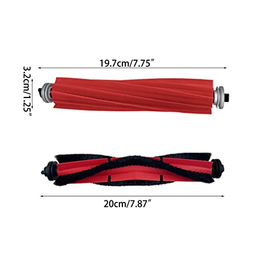 Roller Brush Compatible for-Roborock S7/S7 MaxV/Q5/Q7 Max Floor Cleaners Cleaning Main Brush Sweeper Cleaner Accessories Maintenance kit Vacuum Cleaner Spare Part Brush Set for Robot Vacuum Scrubber – Bild 4