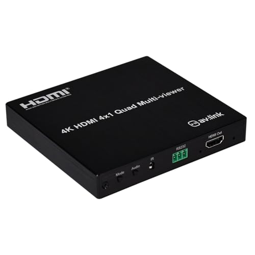 Selector Multiviewer HDMI 4x1 4K pantalla divididaquad split switch 4