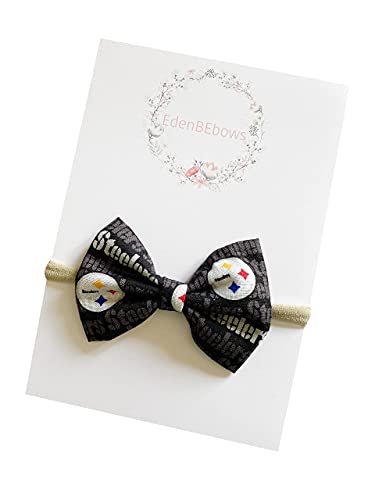 Pittsburgh football headband bow - great for baby shower, newborn…