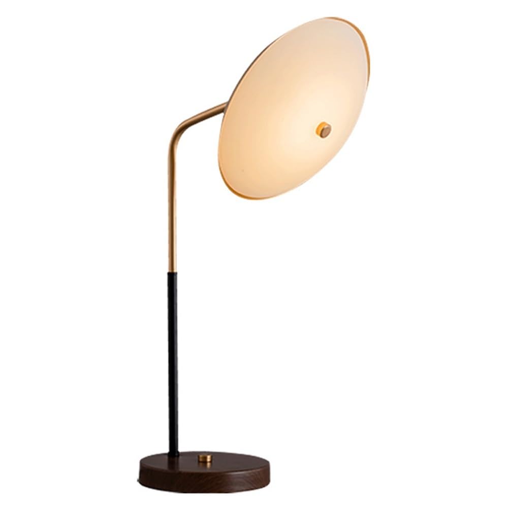 Lampa stołowa do nauki dla studentów z kloszem szklanym, do salonu