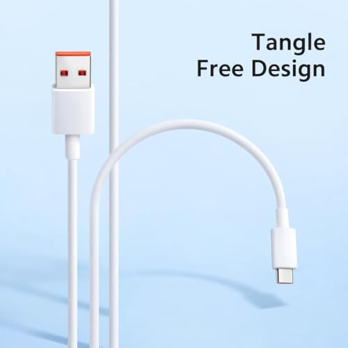 Image of HyperCharge 67W Type-C Data Cable Compatible with Redmi Note 11S, Note 11 Pro+, Poco F4 GT, Poco X3 GT, Mi 11X