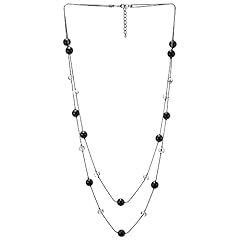 B-Metal Color:Black; Beads Color:Black & Transparent
