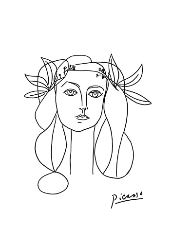Affiche Picasso Portrait Sketch encadrée petit format cadre tableau décoration art