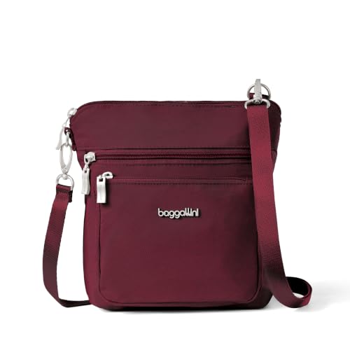 Image of Baggallini Modern Pocket Crossbody Bag for Women, 8.5 inchx8.5 inch Handbag Purse with RFID, Lightweight Water-Resistant