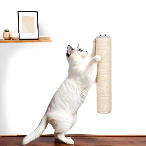 Rascador para gatos de 18 pulgadas, cuerda de sisal, montaje en pared miniatura 1