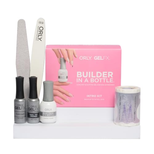 ORLY GelFX Builder In a Bottle Intro Kit | Sculpting Builder Gel for Nail Extensions and Gel Overlay (New Intro Kit)