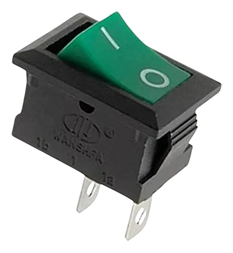 KCD1-101 Chave Interruptor Gangorra 2 Posições Verde