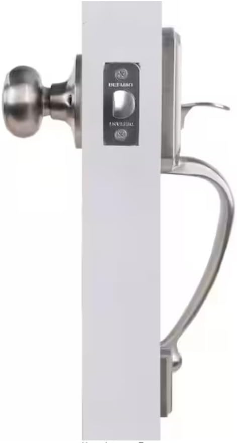 Side view of Defiant Castle Handleset showing latch mechanism