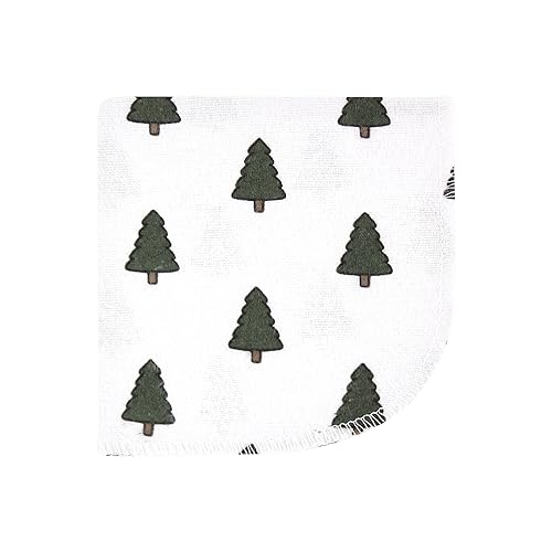 Image of Hudson Baby Unisex Baby Flannel Cotton Poly Washcloths, Wild Forest 10-Pack, One Size