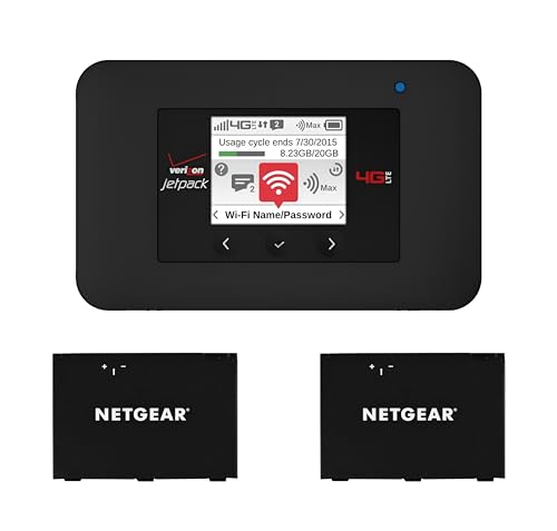EVDO-LINK Bundle for Netgear Verizon Jetpack® 4G LTE AC791L Mobile Hotspot Router with Case and Extra Battery for All Day Battery