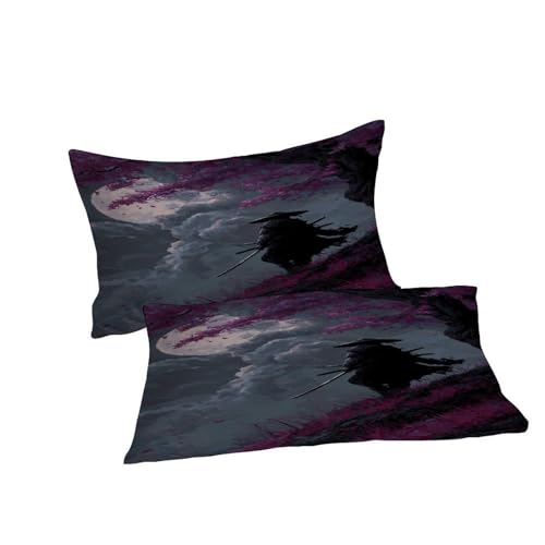 Housse de couette samouraï gothique 260x220 cm avec 2 taies - 7