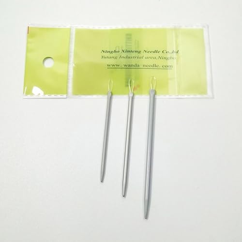 Image of LIANXUE 3pcs /Set Nylon Wire Knitting Needle Yarn Sewing Needle Apparel Sewing and Fabric Art Craft Big Eye Wool Thick Knitter Yarn Needle for Crocheting