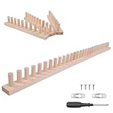 Chunky Blanket Loom - 46' Large Wooden Loom for Knitting with Infinite Expandable Design, Hand Knitting Loom for Chunky Yarn to Make Extra Wide Scarves & Blankets, No Tools Needed for Beginners