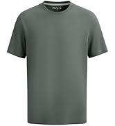 M MAELREG Men's T-Shirts Quick Dry Moisture Wicking Athletic Workout Roma Knit Shirts for Men Sho...