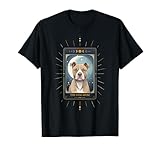 staffordshire bull terrier the dog mom tarocchi carino maglietta