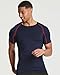4 Pack: Mens Big and Tall Short Sleeve Shirts Compression Base Layer Thermal Undershirt Slimming Black Active Athletic T-Shirt Dry Fit Workout Sports Rashguard Gym Running King Size Top- Set 3, 5XLT