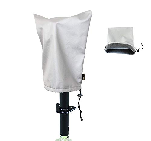 Mr.you Universal Rv & Trailer Covers,Camper Electric Tongue Jack Cover Heavy Duty Waterproof (Silver) #TOP7