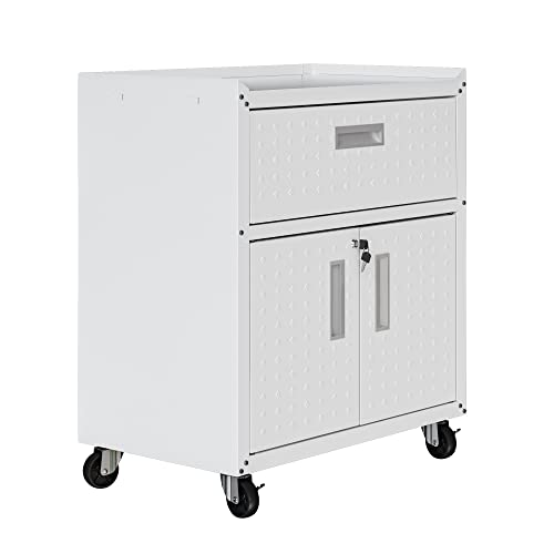 Image of Manhattan Comfort Fortress Storage Units, White