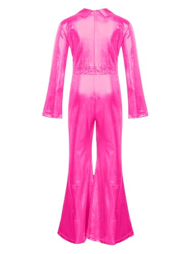 Disfraz completo para niñas metalizado Hot Pink 12 años miniatura 4