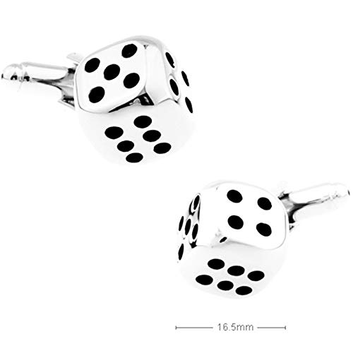 Mancuernillas Vintage de Dados para Hombre Daesar miniatura 3