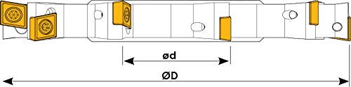 Foto von D160 Scheibenfräsen CCMT 0602-09T3-1204 für ISO Wendeplatten CCMT 0602