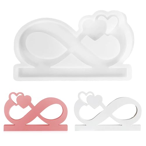 HJIAMA Gießform Kerzenhalter, Kerzen Silikonformen, Kerzenformen zum Gießen, Handgefertigte, Wachsdochtformen für Duftkerzen, Seifen, Puddings