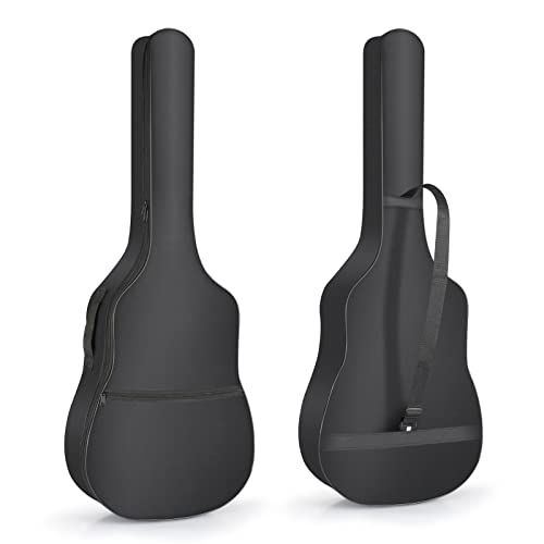Tasca Anteriore ad Alta Capienza: La nostra gig bag chitarra acustica è dotata di uno ampi tasconi esterni, ideali per contenere gli accessori della chitarra ad esempio plettri, spartiti musicali, capi tasto, corde, tracolle, cavi, accordatori e avvolgicorda