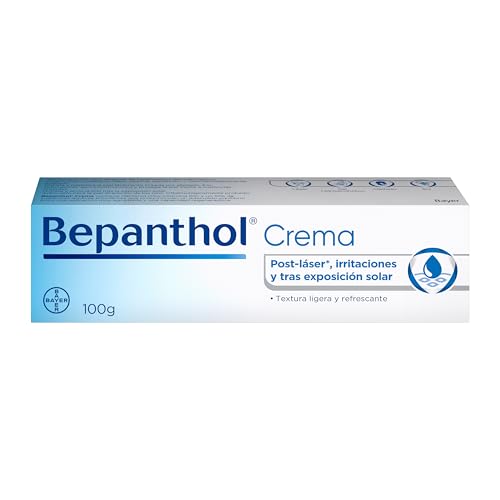 Bepanthol Crema Hidratante, Protege y Regenera la Piel Seca e Irritada, incluso Tras Tratamientos Estéticos y Exposición Solar, 100 g