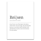 ARTFAVES® Poster Definition Reisen | Worterklärung Duden 