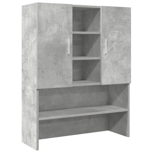 vidaXL Waschmaschinenschrank Betongrau 70,5x25,5x90 cm, Waschmaschinenregal, Badschrank, Badezimmermöbel, Badezimmerschrank, Badezimmerregal