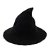Produktbild JBNS Unisex Halloween Hutspitze Großen Entwurf Eaves Wool Cap Hexe Hexenhut Persönlichkeit Cap Cosplay Halloween Partei 1pc Black Wizard