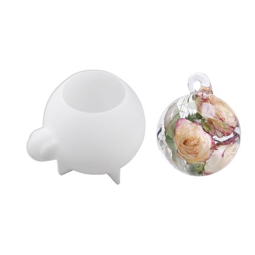 Molde de bola de silicona para resina, reutilizable y de varios tamaños, accesorios de bricolaje para fabricantes de joyas