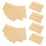 Supvox Kraftpapier Umschläge 20 Stück Kleine Blanko Umschläge für Scrapbooking Geburtstagsfeiern und Babypartys