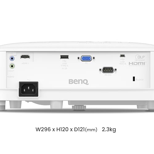 Image of BenQ MW560C WXGA Business & Education Projector, DLP, 4000 ANSI Lumens High Brightness, 20000:1 High Contrast Ratio, HDMI, Upto 15000 Hrs Extra-Long Lamp Life, 10W Speaker, 3D Capable, White