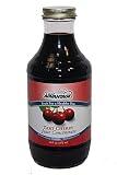 Tart Cherry Juice Concentrate - Premium Glass Bottle 16oz 100% Pure Michigan-Grown Montmorency Tart