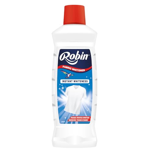 Robin 500ml Fabric Whitener Bleach | Makes Whites Whiter | Removes Tough Stains