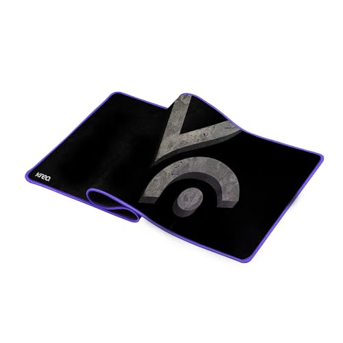Kreo XL Mouse Pad with Top Material & Anti Skid Bottom | 3mm Thick Anti-Fray Stitched Edges | Compatible with Laser & Optical Mouse | Anti-Slip Gaming Mousepad (Igneous XL Mousepad)