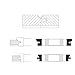 Paneling Shaper Cutters Set 4-Wing Carbide Tipped for Stile & Rail Wall Panels Customizable Various Sizes with Bore 3/4