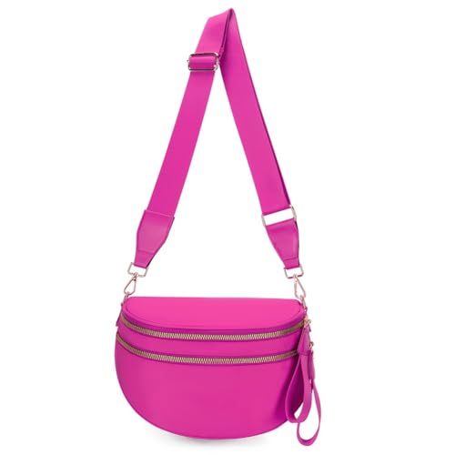 Grand sac banane en nylon femme GSenhui aux finitions épurées