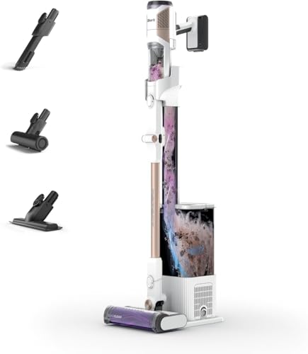 Shark Aspirateur Detect Clean & Empty sans fil, aspiration puissante avec détection de saleté, base auto-vidante 2 L, 60 min, antiemmêlement, animaux,...