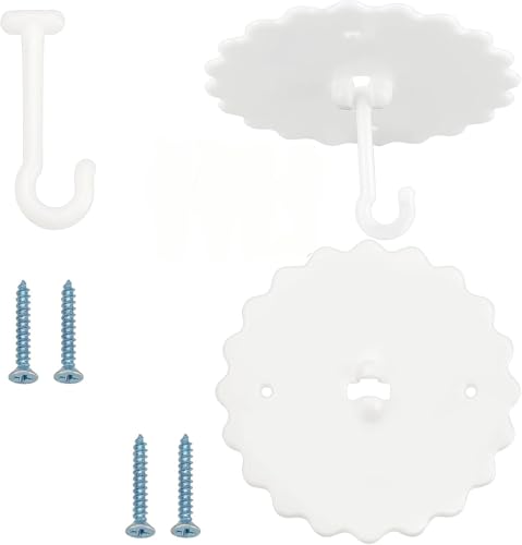 GORGECRAFT Lot de 2 Crochets de Moustiquaire de Plafond Adhesif Crochets pour Ciel de Lit Suspension de Lit Superposé Super Colle Crochet de Lits à Baldaquin...