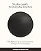 BetterMe Soft Pilates Ball – 8 Inch Mini Exercise Ball for Pilates, Yoga & Core Training – Small Stability Ball for Women – Portable Workout Tool (Black)
