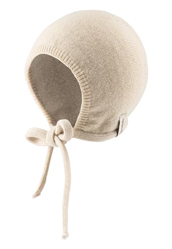 Sterntaler Gorro de Punto de Lana de Cordero Sin, Crudo, 43 cm para Niñas