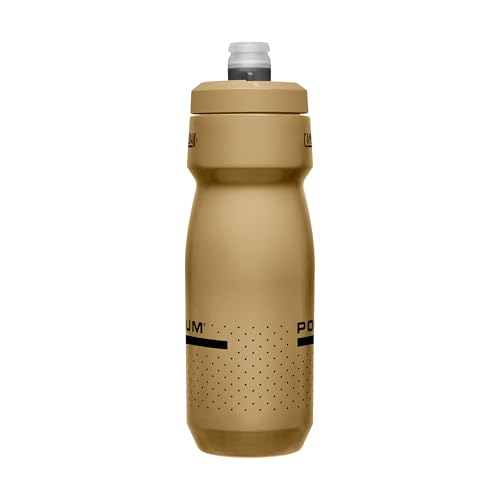 Image of CamelBak Podium Bike Squeeze Water Bottle, High Flow Easy Squeeze Design for Cycling Performance, 24oz, Gold