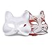 15Pcs Diy Blank Cat Face Masks, Paintable Pulp Masquerade Masks for Halloween, Party Decorations, Cosplay, and Craft Activities