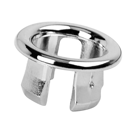 Hailerio Anello per troppopieno per lavandino del bagno, anello di finitura per lavabo – 22 – 24 mm doppio strato inserto nel foro tappi rotondi per la casa
