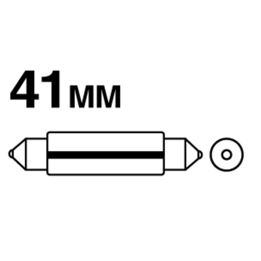 lamp. Silur 12 V 10 W Sv8.5 41 mm Xen BIA CP, White - Image 4