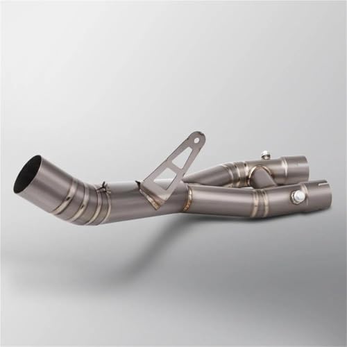 に適合するヤマハ YZF-R1 YZF R1M R1 MT-10 MT10 2015-2025 チタン合金製 フロントミドルリンクパイプ 60mm オートバイサイレンサー 排気管 マフラー リンクチューブ(カラー3)