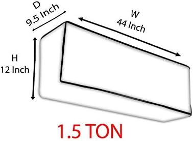Split AC Cover Indoor Unit For 2 Ton Capacity AC, All Weather Cover/Attractive Digital Prints/Dustproof/Water Resistant Split Ac Cover (Floral Pattern Brown)