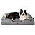 Bedsure Large Orthopedic Dog Bed, Bolster Dog Beds for Large Dogs - Foam Sofa with Removable Washable Cover, Waterproof Lining and Nonskid Bottom Couch
